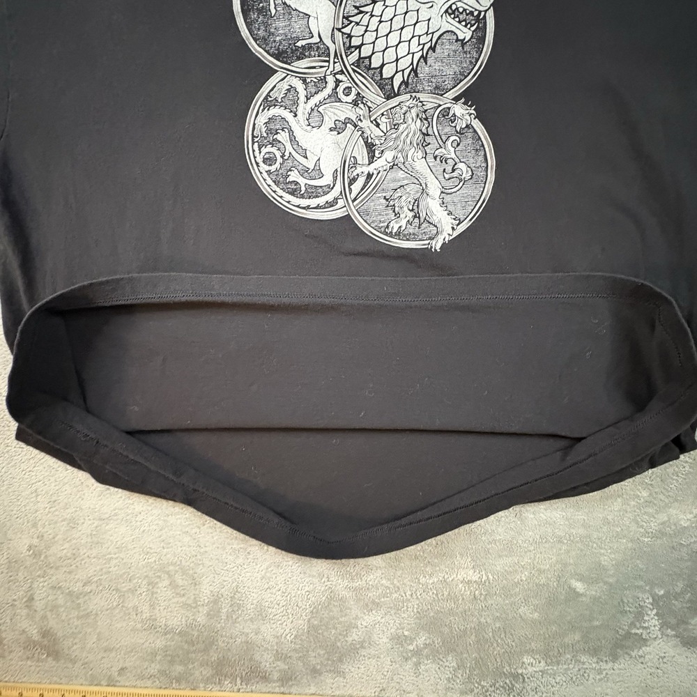 Game of Thrones Men's 3XL Black Graphic T Shirt House Sigils HBO 2017 Licensed - Picture 5 of 11